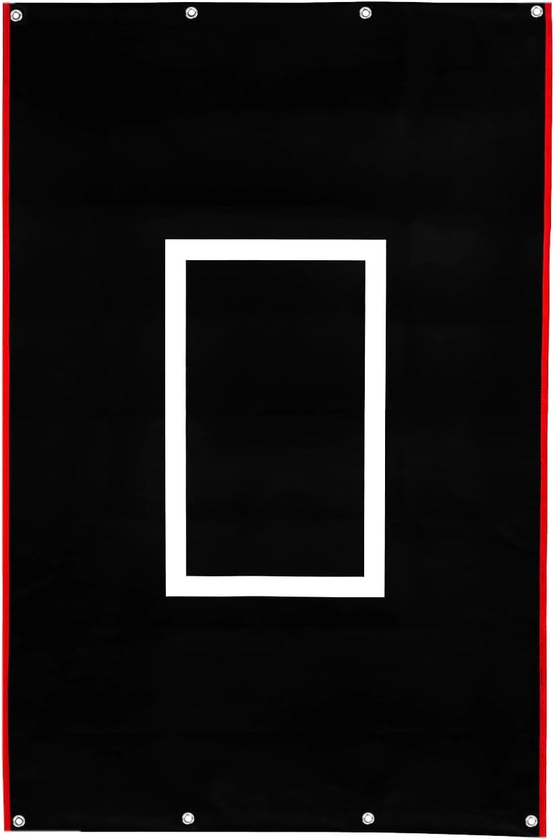 CORECISE Baseball Softball Cages Backstops with Strike Zone,Hitting Pitching Batting Cage Backstop,Baseball Hitting Backstop Mat,Pitcher Training Equipment Aid,Batting Cages Accessories - Image 1